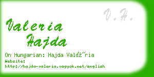 valeria hajda business card